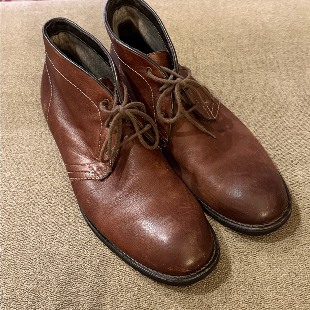 59-10769 johnston & Murphy ankle boots Mens leather Size 11 (TD)